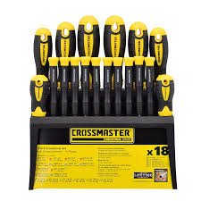 JUEGO DESTORNILLADOR 18PCS CROSSMASTER