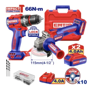 combo taladro amol 20v (60nm 2/b) emtop