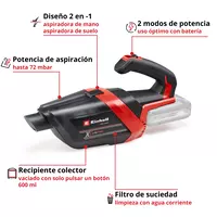 aspiradora inalÁmbrica sin bateria einhell 23471