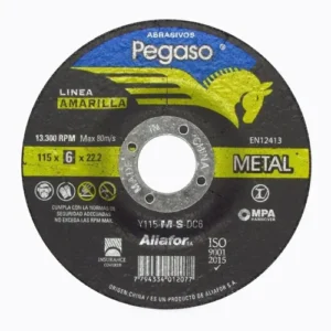 disco desbaste 115x6 amarillo (pegaso)