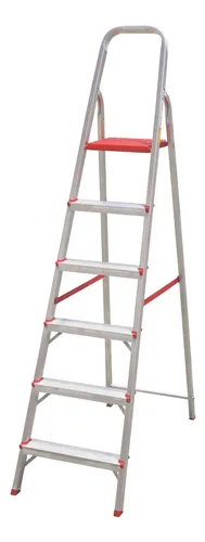 escalera aluminio 6 escalones botafogo