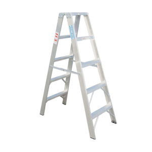 escalera aluminio tijera doble 105kg 4 peldaÑos