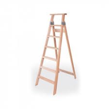 escalera madera familiar 10 escalones 2.60mt