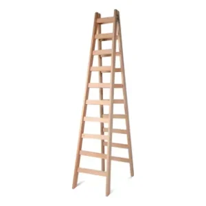 escalera madera pintor 10 escalones 3.00mt